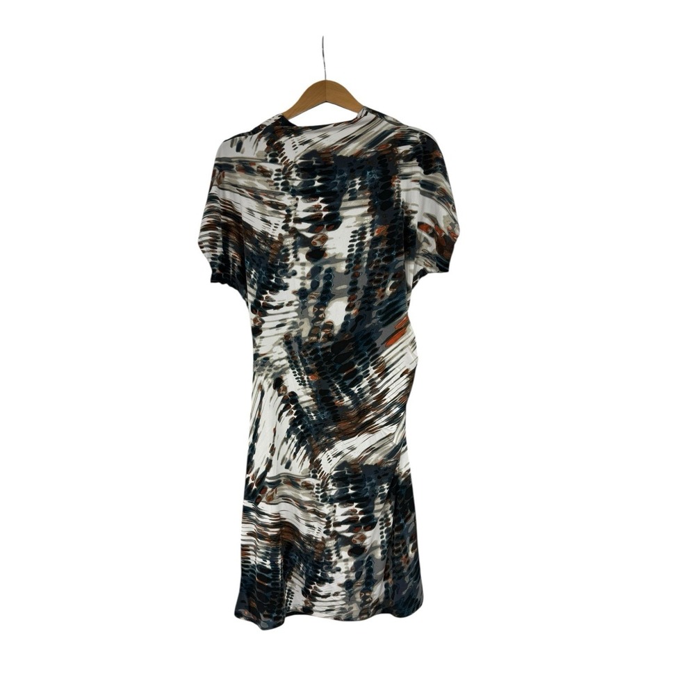 Calvin Klein Multicolor Draped Neck Modest Career Dress Womens 10? - Picture 4 of 5